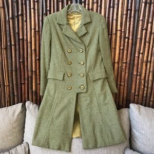 Double Breasted Green Pea Coat Women’s Medium